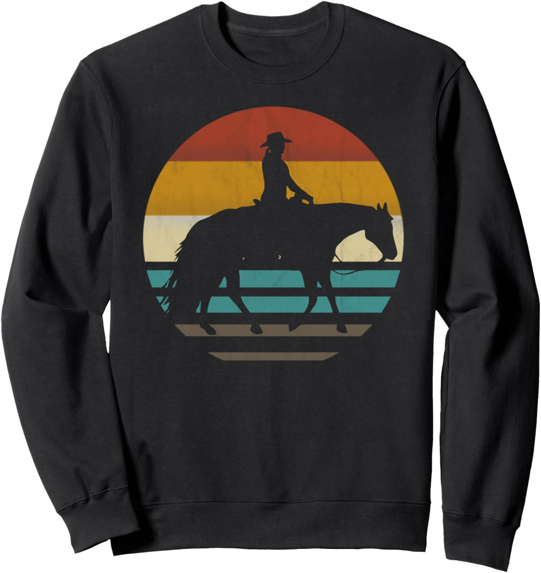 Westernreiten Westernreiterin Reiten Cowgirls Retro Vintage Sweatshirt
