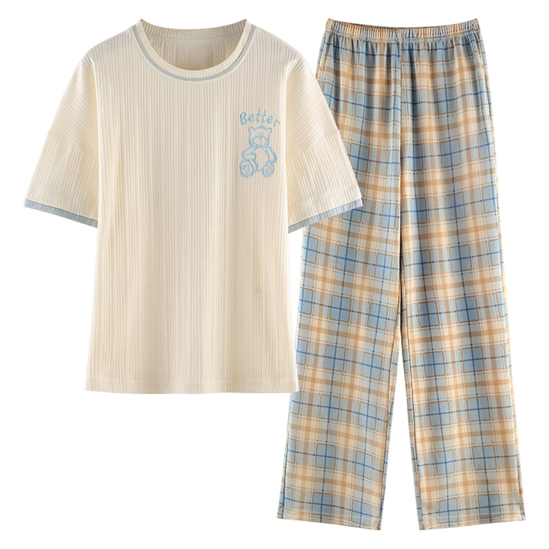 GOSO Schlafanzug Mädchen 140 146 152 164 Pyjamas Niedliche Pjs für Teenager Cartoon Print Tops und L