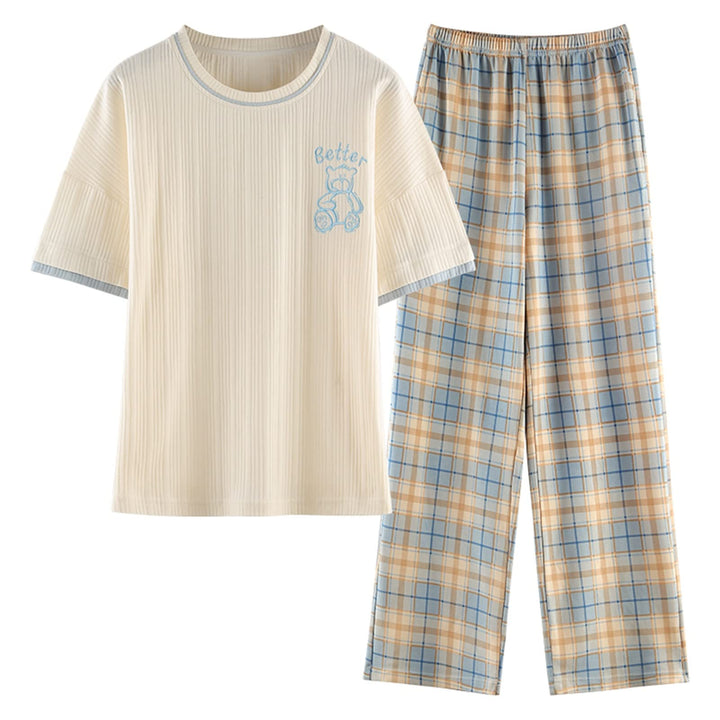 GOSO Schlafanzug Mädchen 140 146 152 164 Pyjamas Niedliche Pjs für Teenager Cartoon Print Tops und L