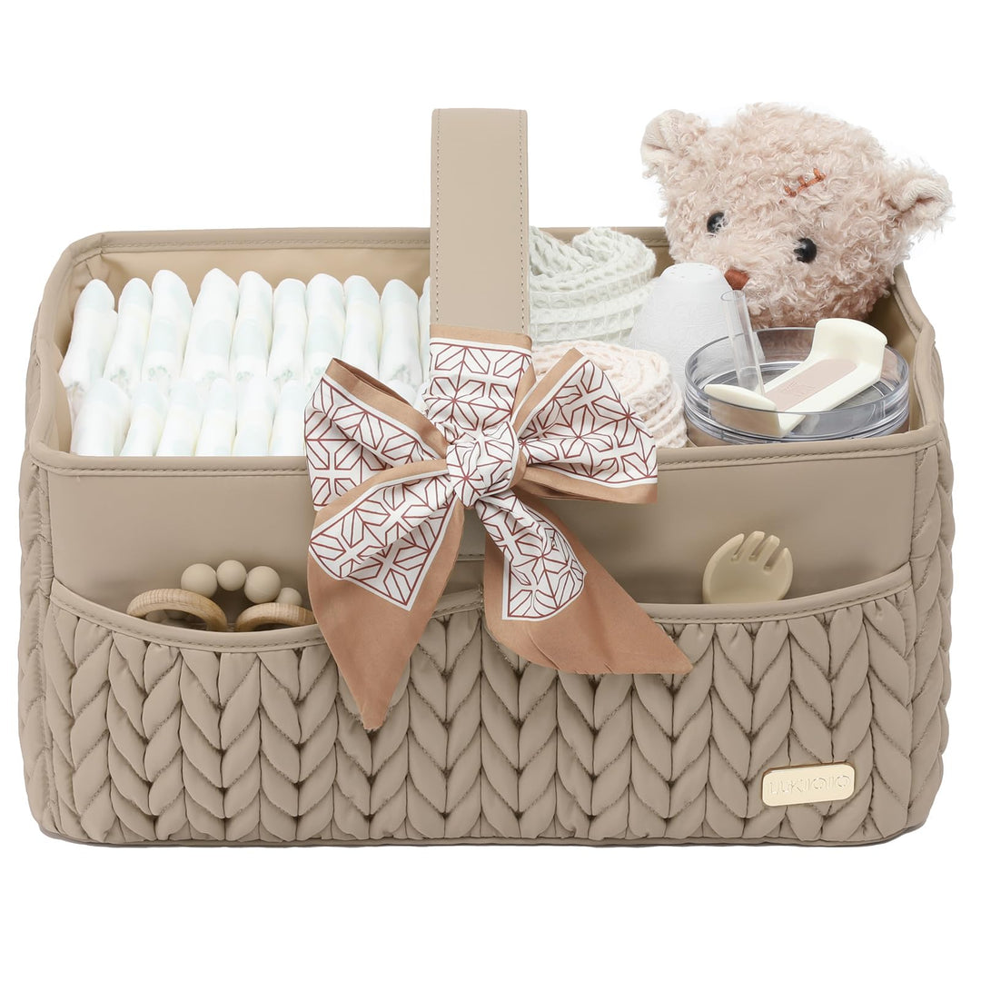 LUKJOJO - Baby-Wickelkorb, Aufbewahrungskorb für Neugeborene Jungen und Mädchen, Reisekorb für Feuch