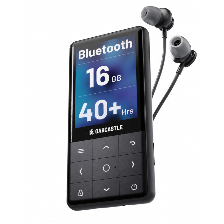 MP3-Player mit Bluetooth | MP3-Player mit 16 GB internem Speicher, erweiterbar auf 128 GB | Schnelll