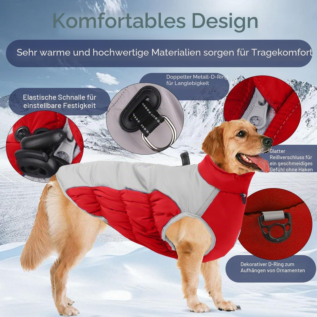 Wintermantel Hundemantel Gross Hund, Hundemantel Winter Rollkragen Warme Reflektierende,Haustier Ski