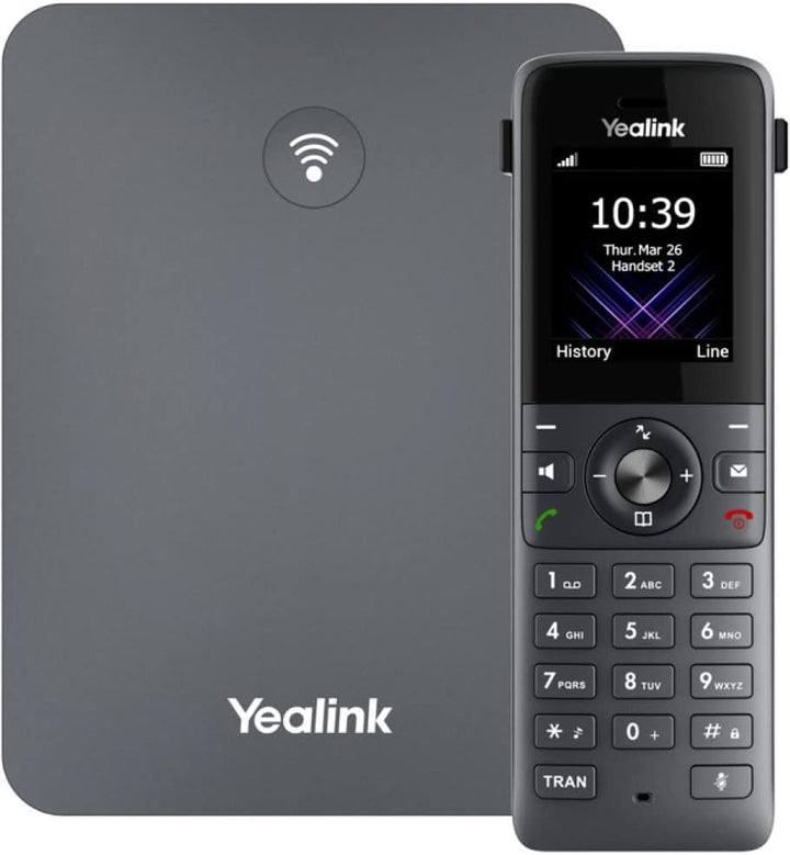Yealink W73P DECT IP Telefon System (W70B Basis + W73H Handset) Schwarz W73P (Basis W70B und W73H Mo