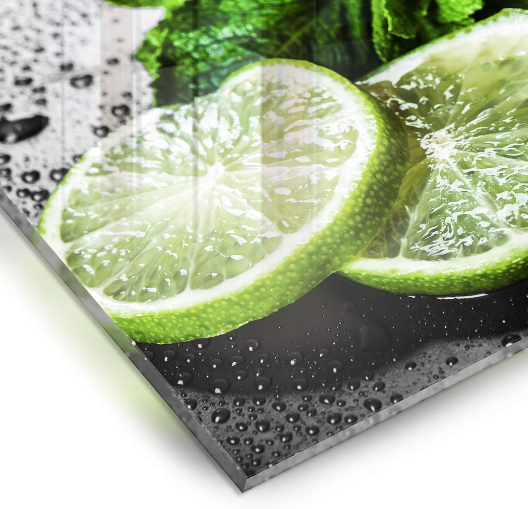 murando Spritzschutz Glas für Küche 80x60 cm Küchenrückwand Küchenspritzschutz Fliesenschutz Glasbil