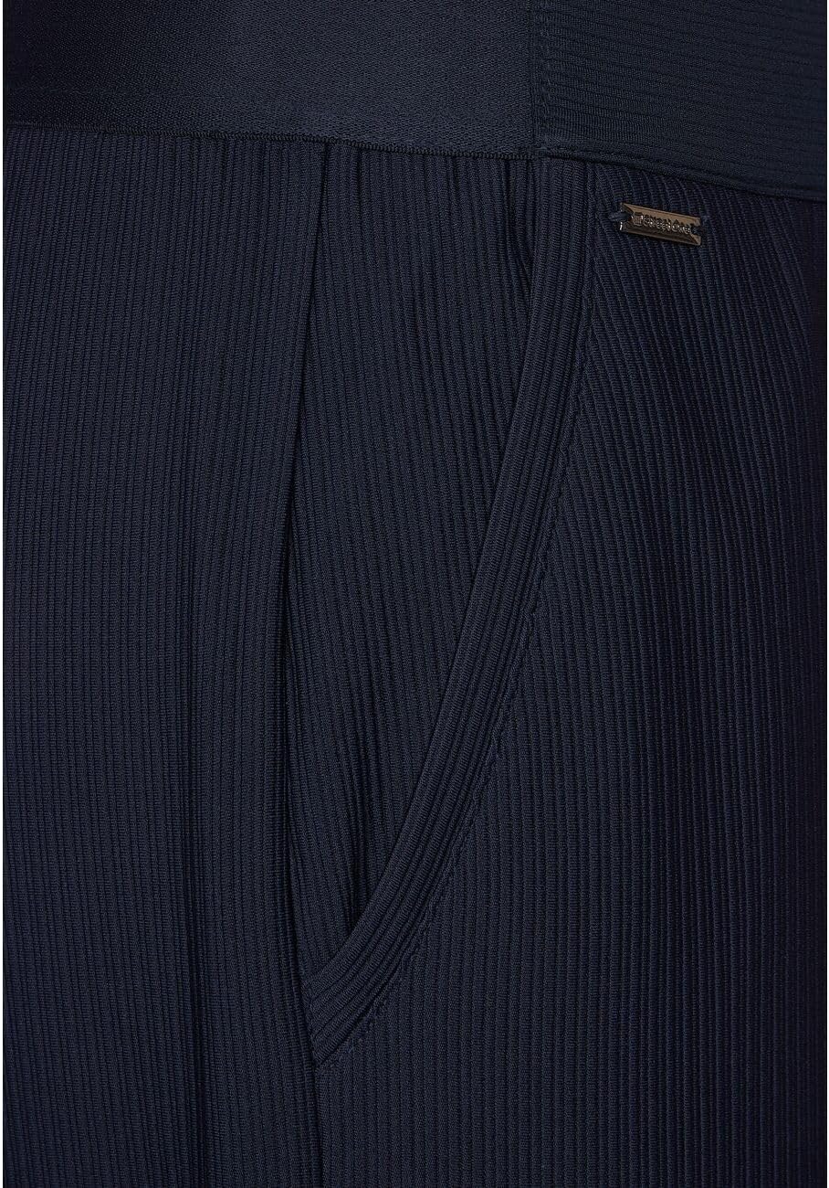 Street One Damen Hose Straight und High 40W / 30L Deep Blue, 40W / 30L Deep Blue