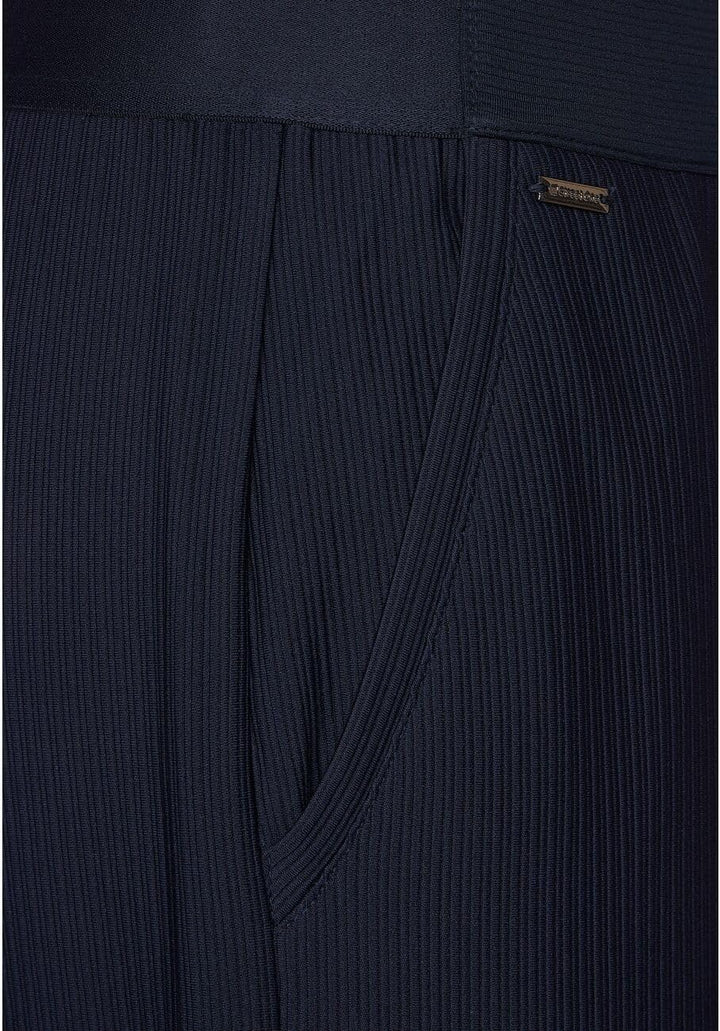 Street One Damen Hose Straight und High 40W / 30L Deep Blue, 40W / 30L Deep Blue