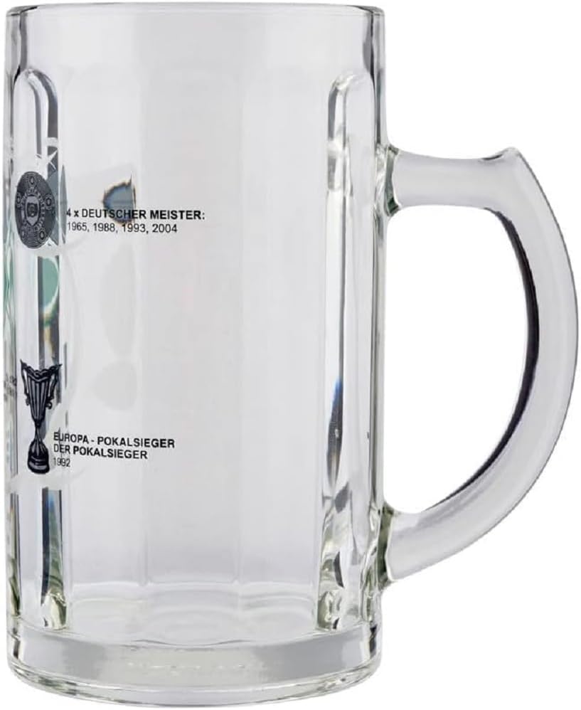 SV Werder Bremen Bierseidel - Erfolge - 0,5 l Glas Krug Bierglas - plus Lesezeichen I love Bremen