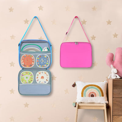 Annmore Tasche für TIMIO Starter Kit, mit Netztaschen für 4 Satz 20 Discs, Rosa, Rosa