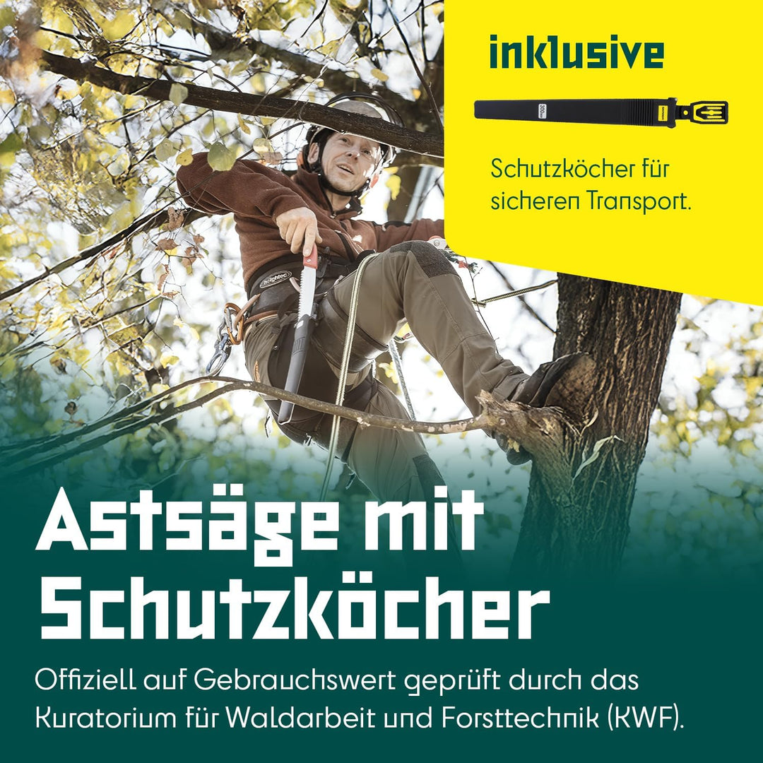 Berger Astsäge 64750 mit auswechselbarem Sägeblatt inklusive Schutzköcher, Länge: 30 cm Astsäge 30 c