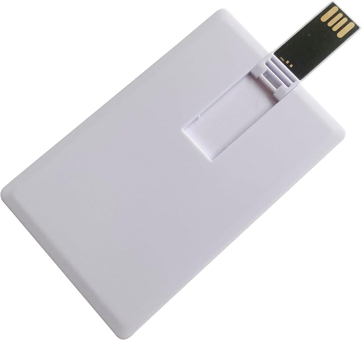 USB Stück Speicherstick 10 Stück, Kreditkarten-Design weiss 4 GB 4 GB weiss, 4 GB weiss