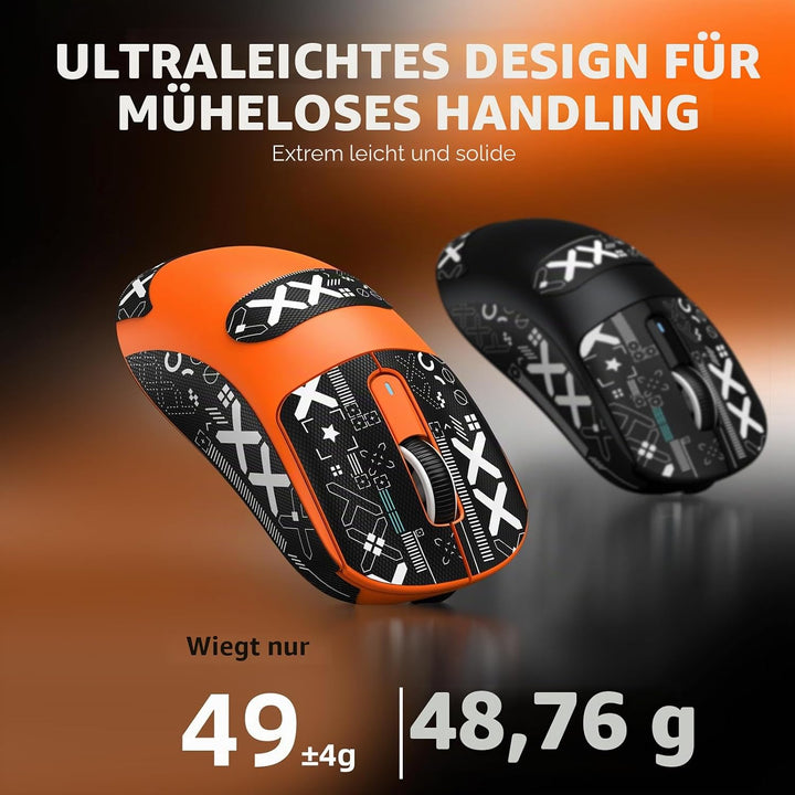 VGN GAMEPOWER x Attack Shark X3 Superlight Kabellose Gaming-Maus, 49g Ultraleicht Esports Mouse, 260
