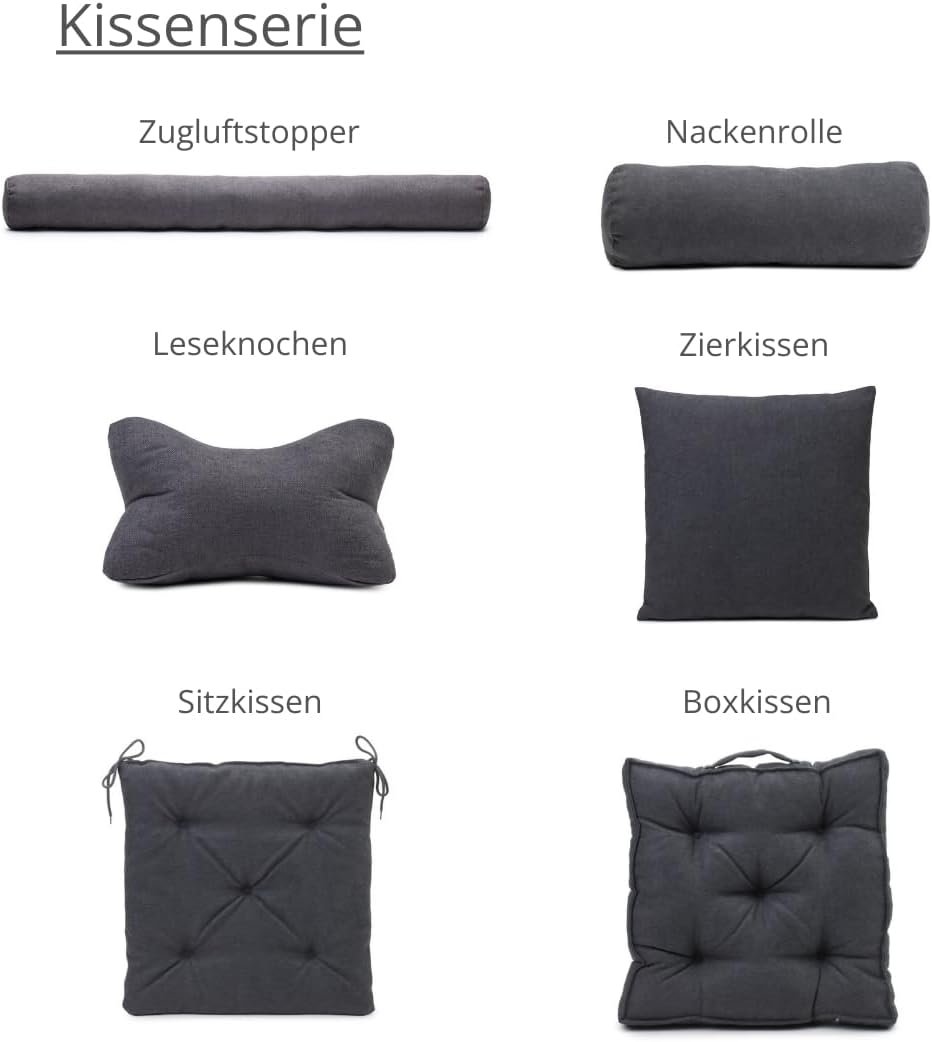 liebling Marco Zugluftrolle, Zugluftstopper, aus 100% Polyester, 210g HCS - Faserkugeln, 10 x 90 cm,