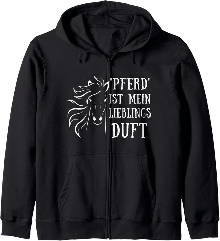 Lustiger Pferde Spruch Pferd Lieblings Duft Reiten Reiter Kapuzenjacke