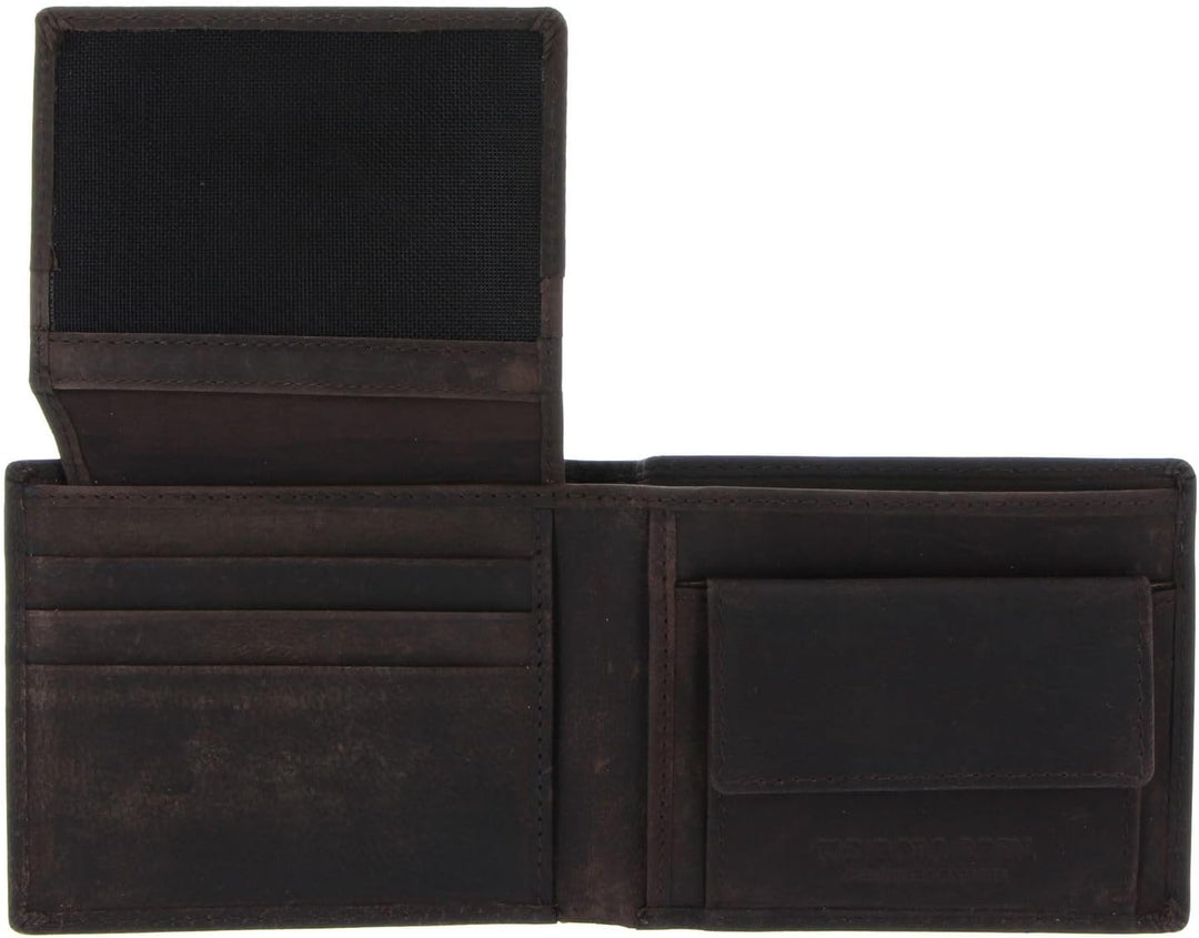 U.S. POLO ASSN. Tulsa Horizontal Wallet with Coin Brown