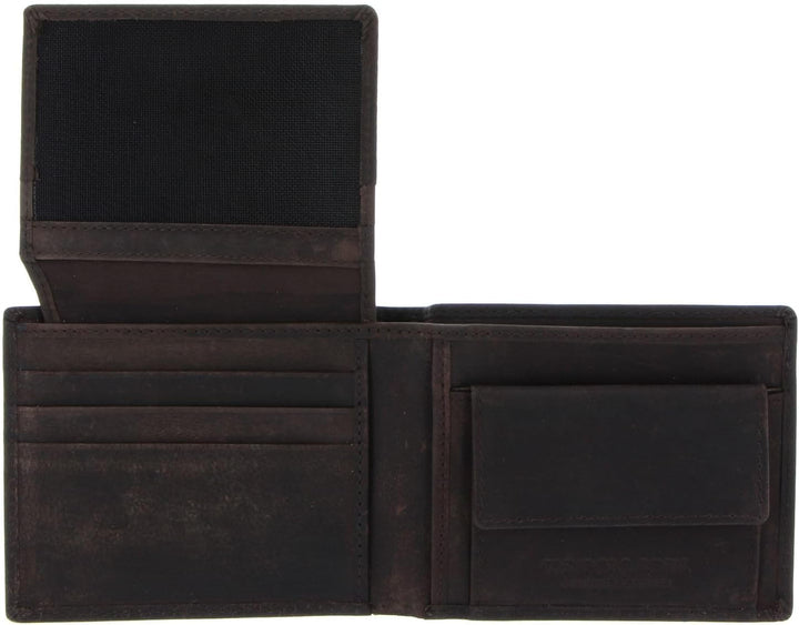 U.S. POLO ASSN. Tulsa Horizontal Wallet with Coin Brown