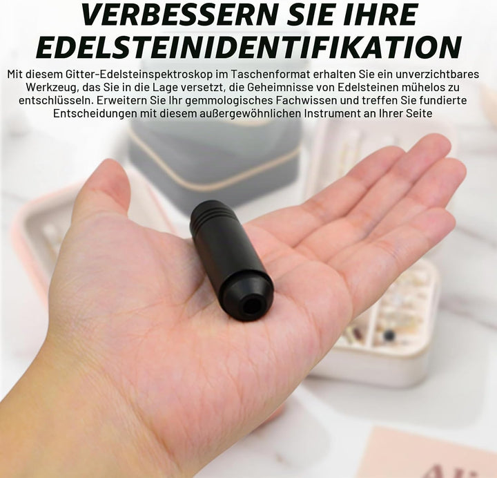 Pocket Handheld klein Grösse 10x mit 25mm 2,5cm (0,99 Zoll) mit LED-Licht, fokussierte Augenlupe Sch