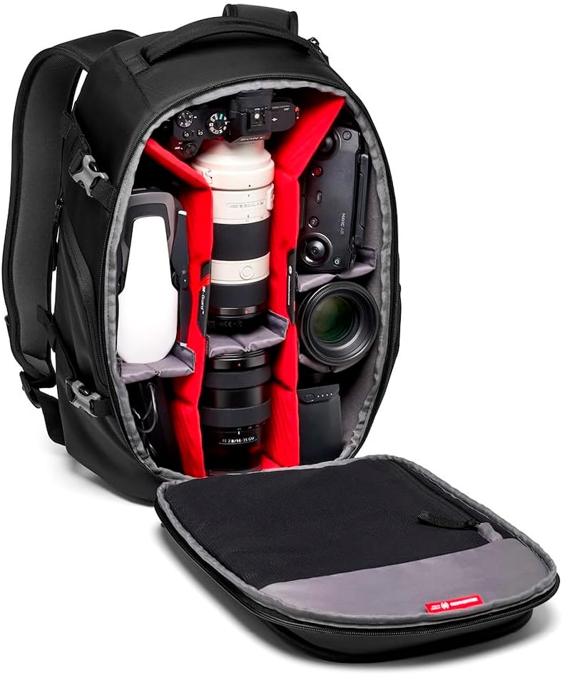 Manfrotto Befree Advanced Alu-Reisestativ mit 4 Segmenten und Kugelkopf, schwarz, Advanced Gear III