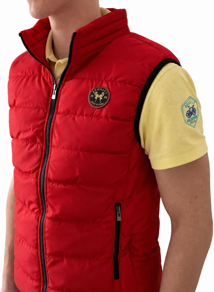 2chilly Herren leichte Steppweste Weste Berlin Bodywarmer mit Seitentaschen gesteppt ideal für den Ü