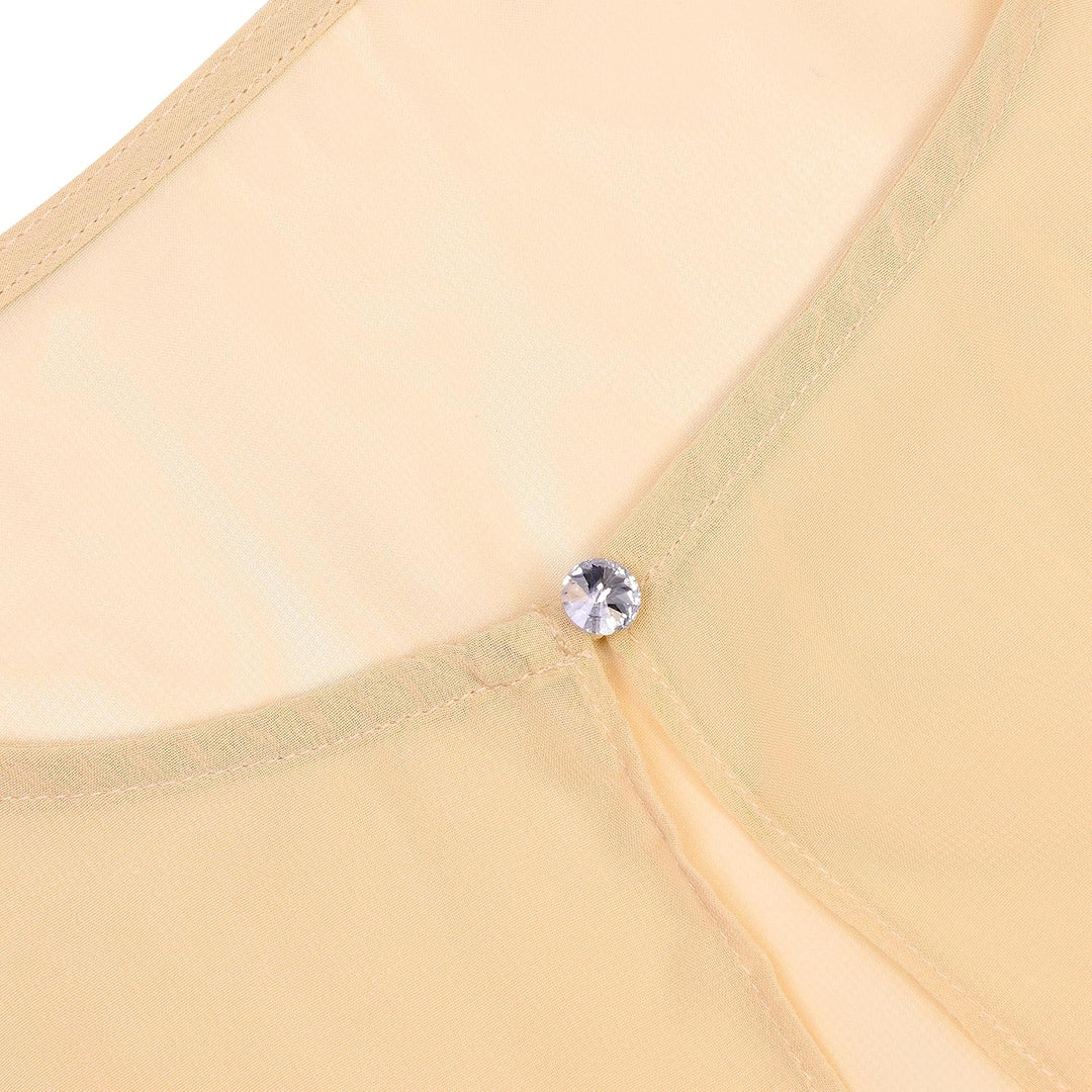 Bolerose weich Hochzeit Umhängetuch Abend Durchsichtiges Chiffon Überwurf Umhang Schultertuch Champa
