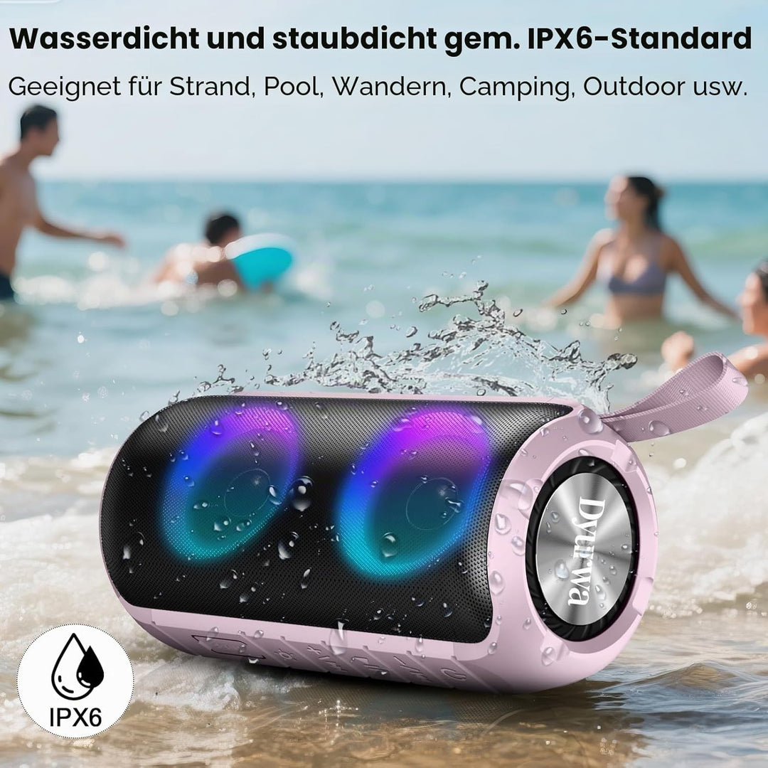 Lautsprecher für den Aussenbereich Starker Stereosound Bluetooth Lautsprecher Rosa, Rosa