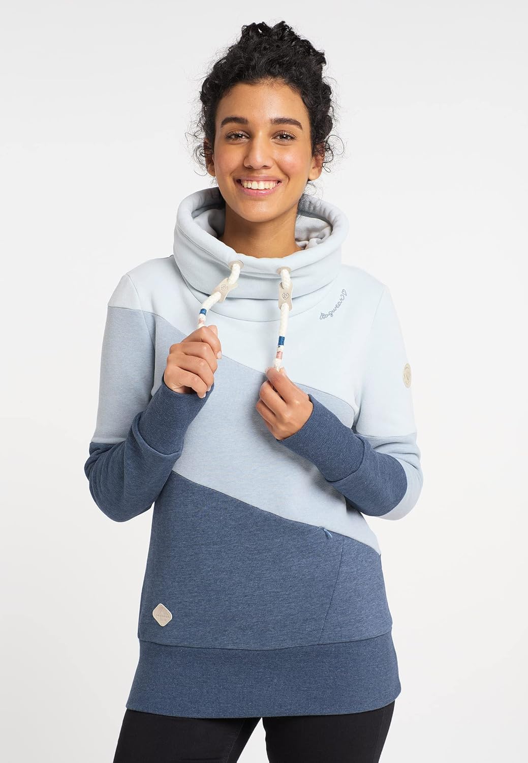 Ragwear Damen Sweatshirt Rumika Sweater M Hellblau, M Hellblau