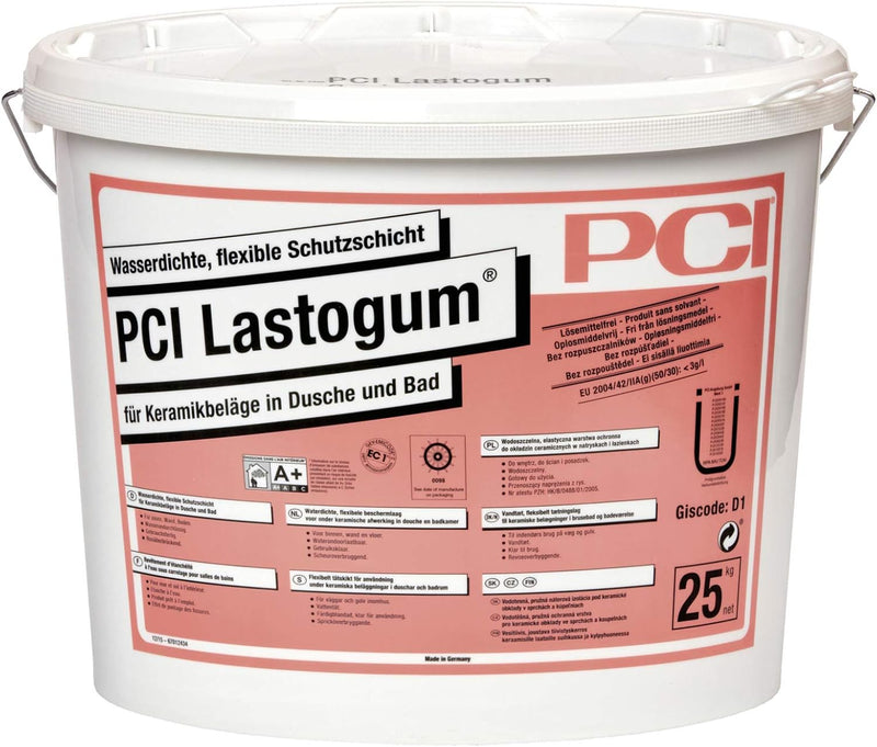 PCI Lastogum 25 kg weiss Flüssigfolie Duschabdichtung Bad Abdichtung Wasserdichte 1, 1