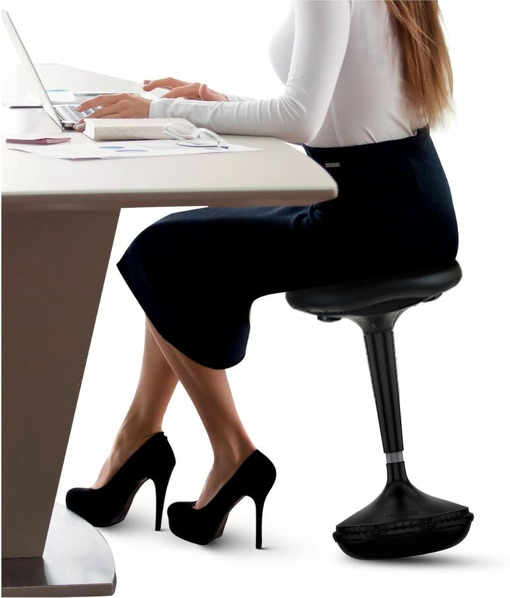WOBBLE Hocker Stehtisch Schreibtisch Balance Stuhl für aktives Sitzen. Hoher ergonomischer Sitzständ