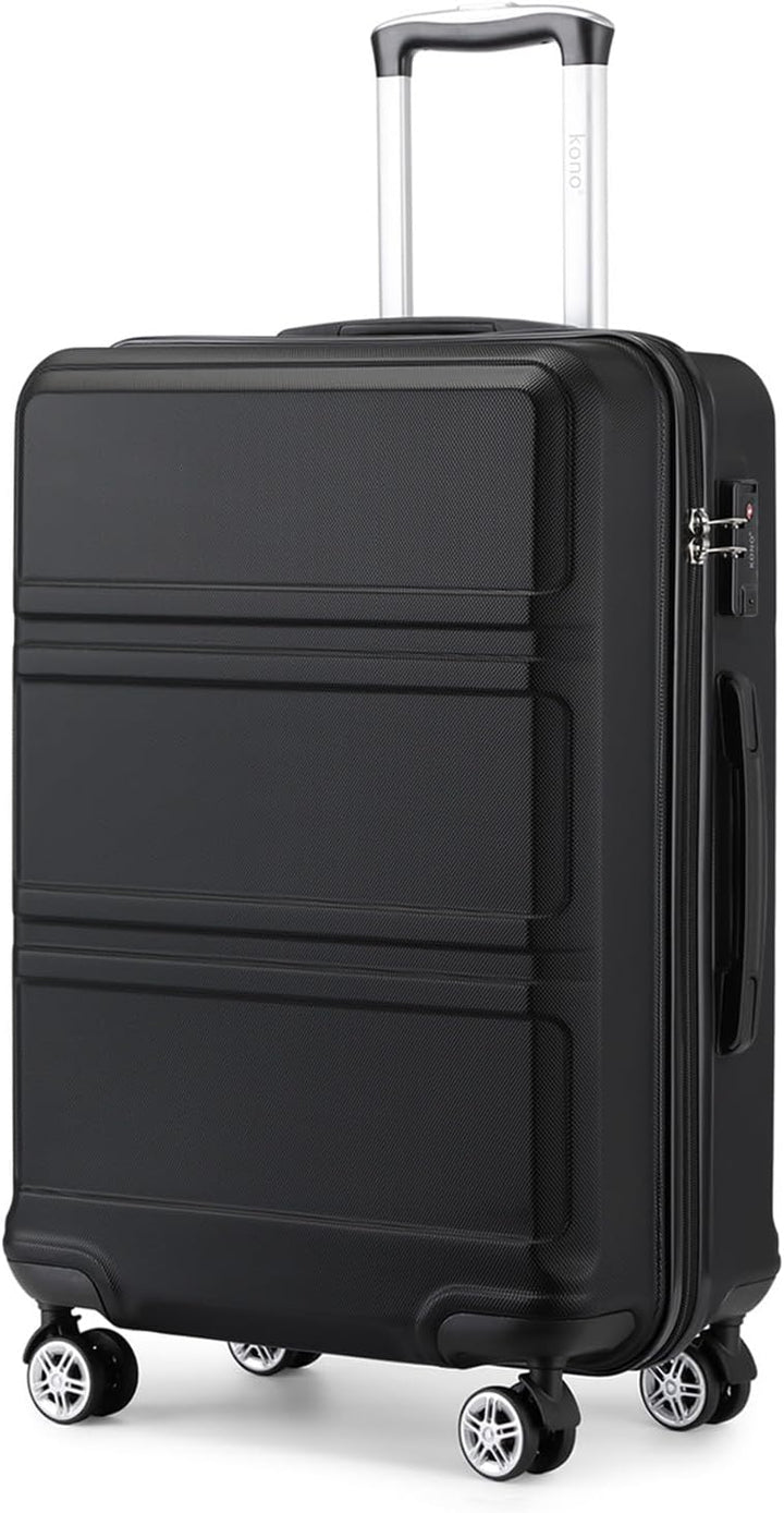 KONO Koffer Trolley Reisekoffer XL (74cm) Schwarz, XL (74cm) Schwarz