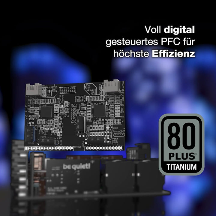 be quiet! Dark Power Pro 13 1600W, ATX 3.0, 80 PLUS® Titanium, Digital-Steuerung, nahe unhörbarer Si