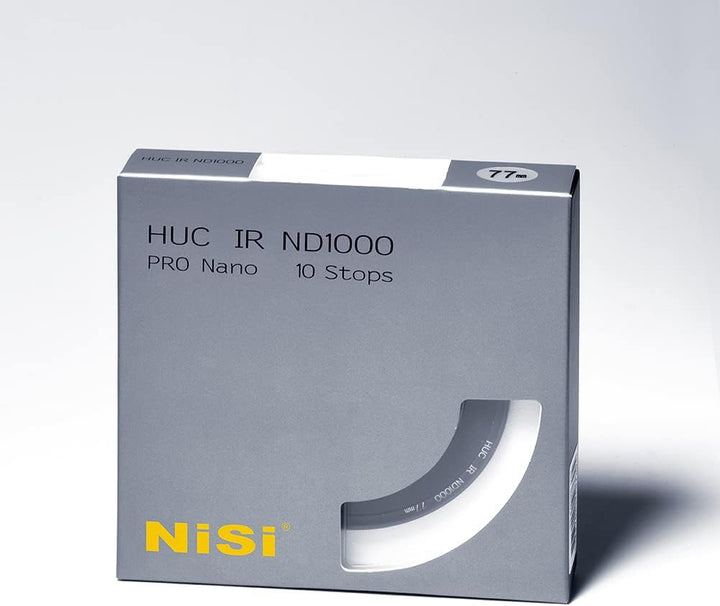 NiSi - 72 mm ND-Filter, kreisförmiger HUC PRO Nano IR ND1000, 10-Stop, 3.0 Dichte, Neutraldichte-Kam