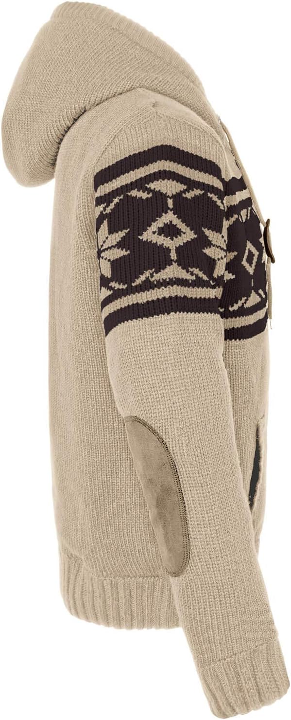 bw-online-shop Norweger Strickjacke Taylor mit Fell L Beige, L Beige