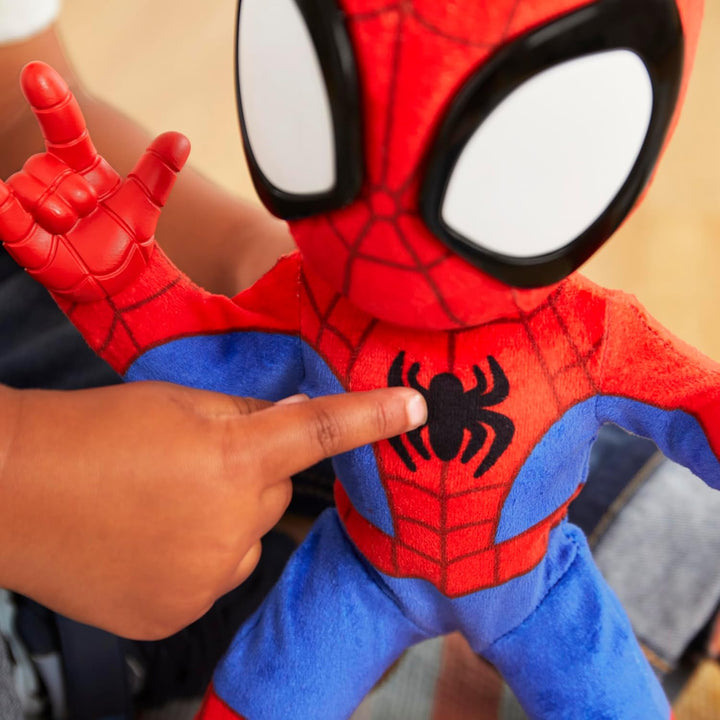 Marvel Spidey und Seine Super-Freunde Tanz- & Krabbelspass Spidey, interaktives Plüschspielzeug mit