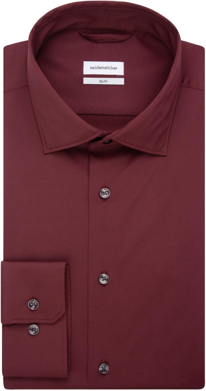 Seidensticker Herren Hemd 42 Beere, 42 Beere