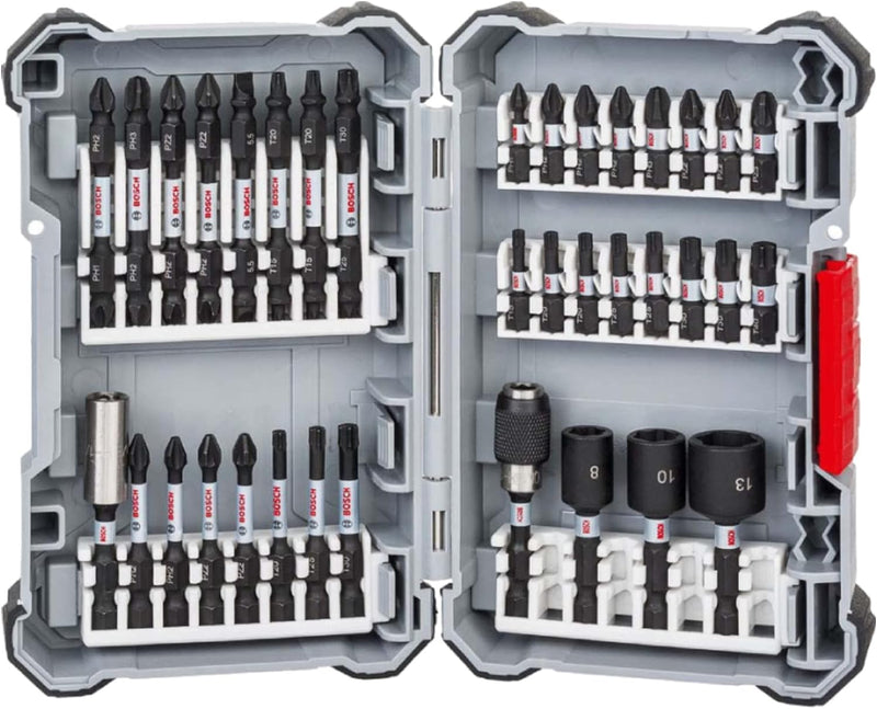 Bosch Professional 36 tlg. Schrauberbit Set (Impact Control, Pick and Click, Zubehör Schlagschrauber