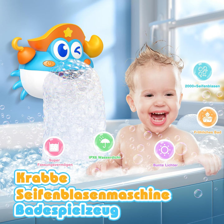 Badespielzeug Baby Spielzeug ab 1-5 Jahre, Junge Mädchen, Schaummaschine Badewanne, Geburtstagsgesch