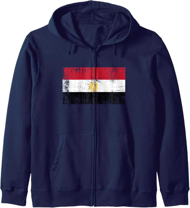 Ägypten Fahne Ägyptische Flagge Geschenk Fussball-Fan Sport Kapuzenjacke