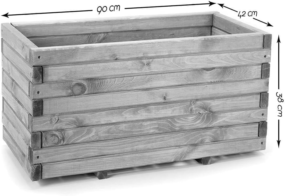 BooGardi Pflanzkasten aus Holz · in 10 Grössen · 90cm · Blumenkasten · Hochbeet · Garten Balkon Terr