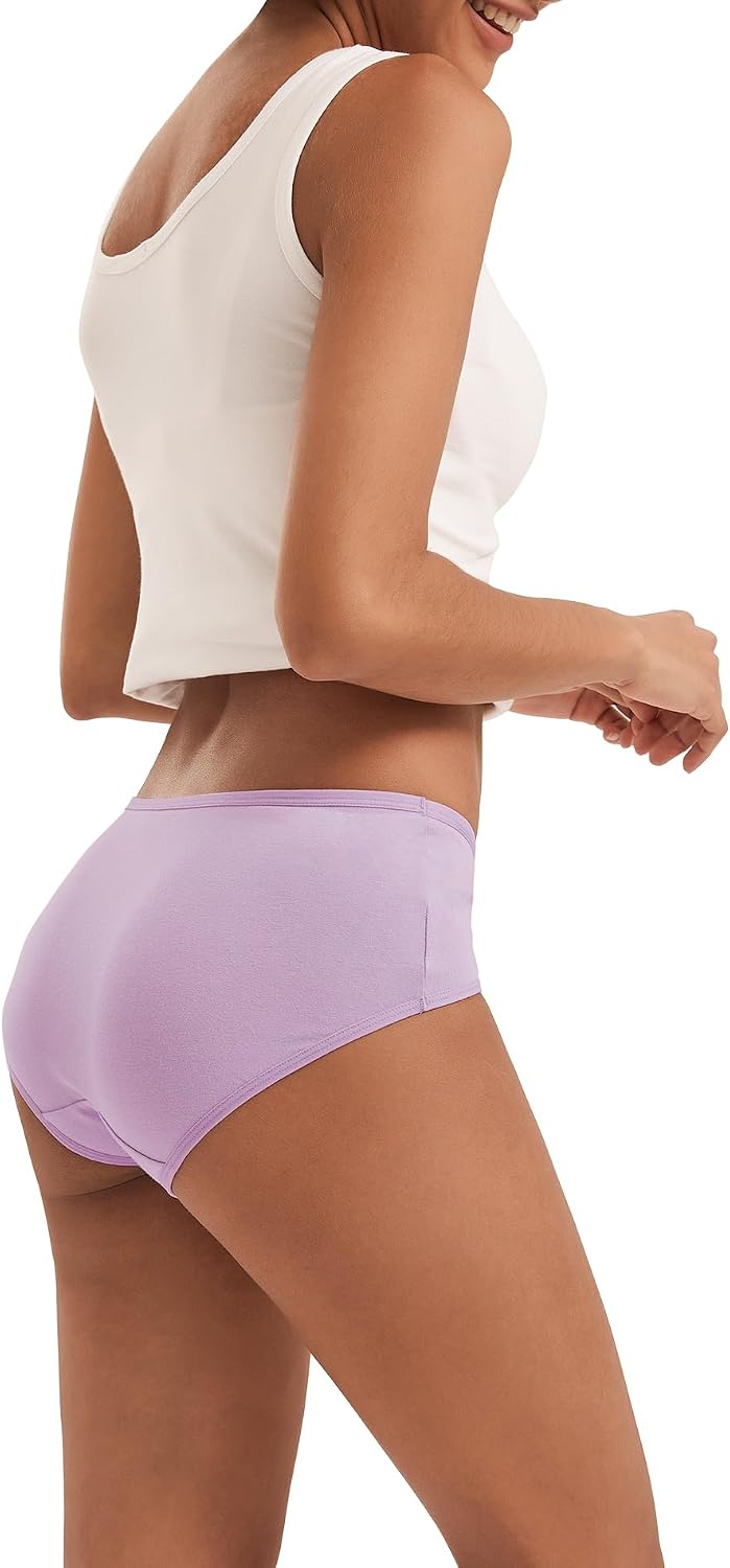 INNERSY Unterhosen Damen Baumwolle Atmungsaktive Hipster Unterwäsche 6 Pack | 100% Baumwoll Schritt,