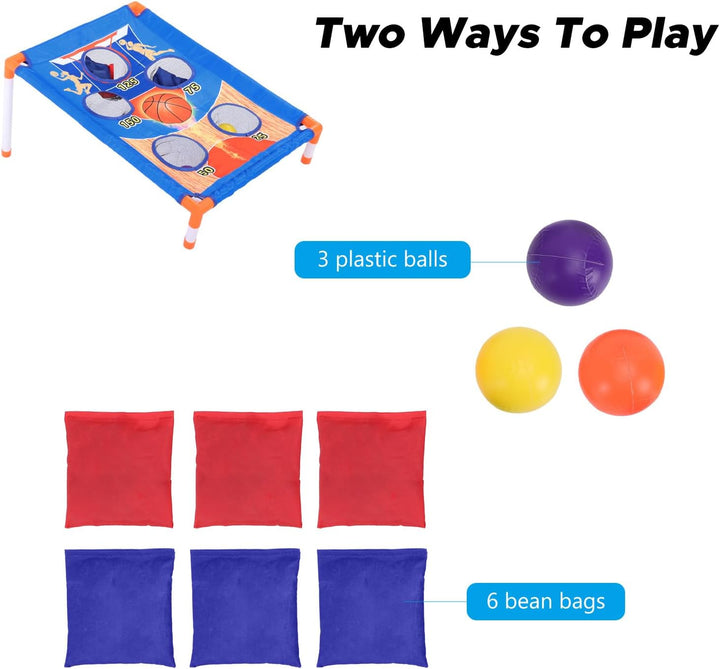 Matybobe Sitzsack-Wurfspielset für Im Innen- und Aussenbereich, für Reisen mit Kindern, Corn Hole-Sp