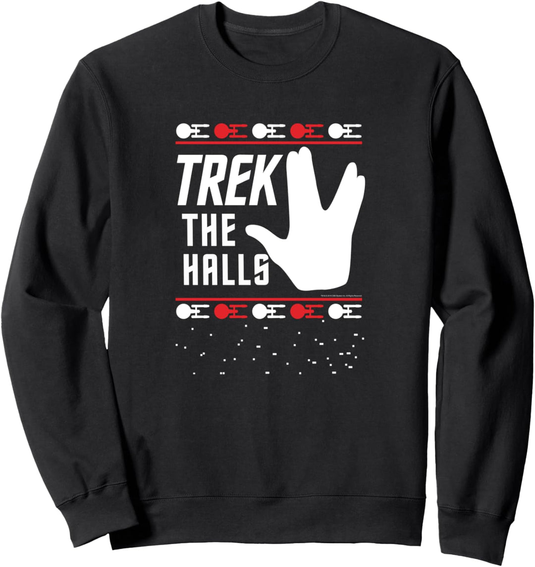 Star Trek Christmas Trek The Halls Sweater Sweatshirt