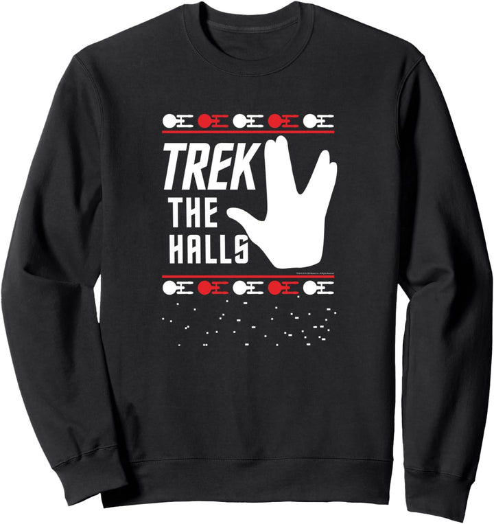 Star Trek Christmas Trek The Halls Sweater Sweatshirt