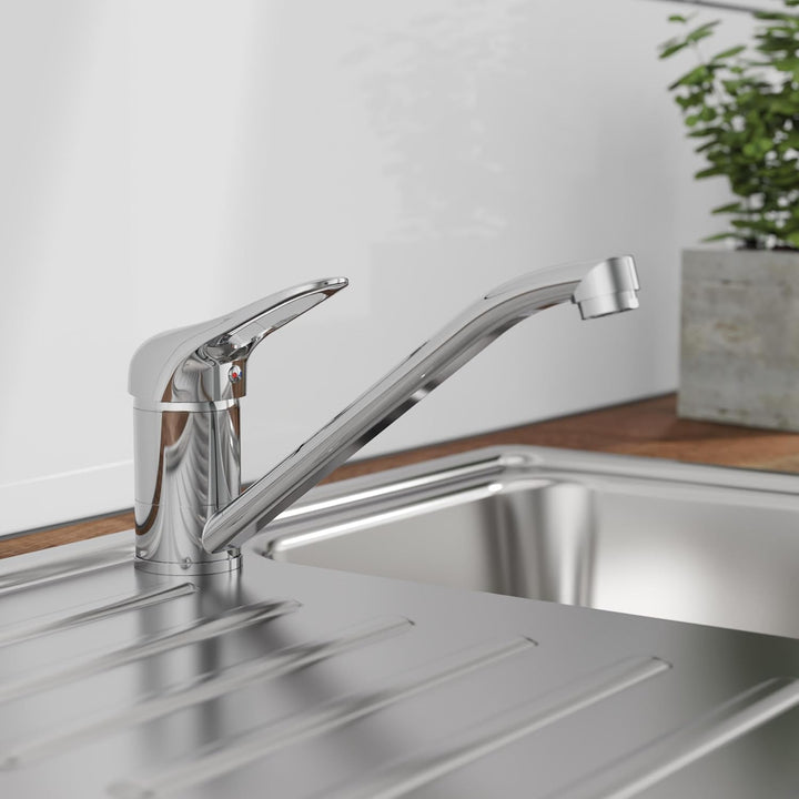 SCHÜTTE PORTO Spültischarmatur, Küchenarmatur 360° schwenkbar, Wasserhahn für die Küche, Mischbatter