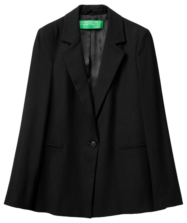United Colors of Benetton Damen Giacca 2962dw00h Jacke 36 Schwarz, 36 Schwarz