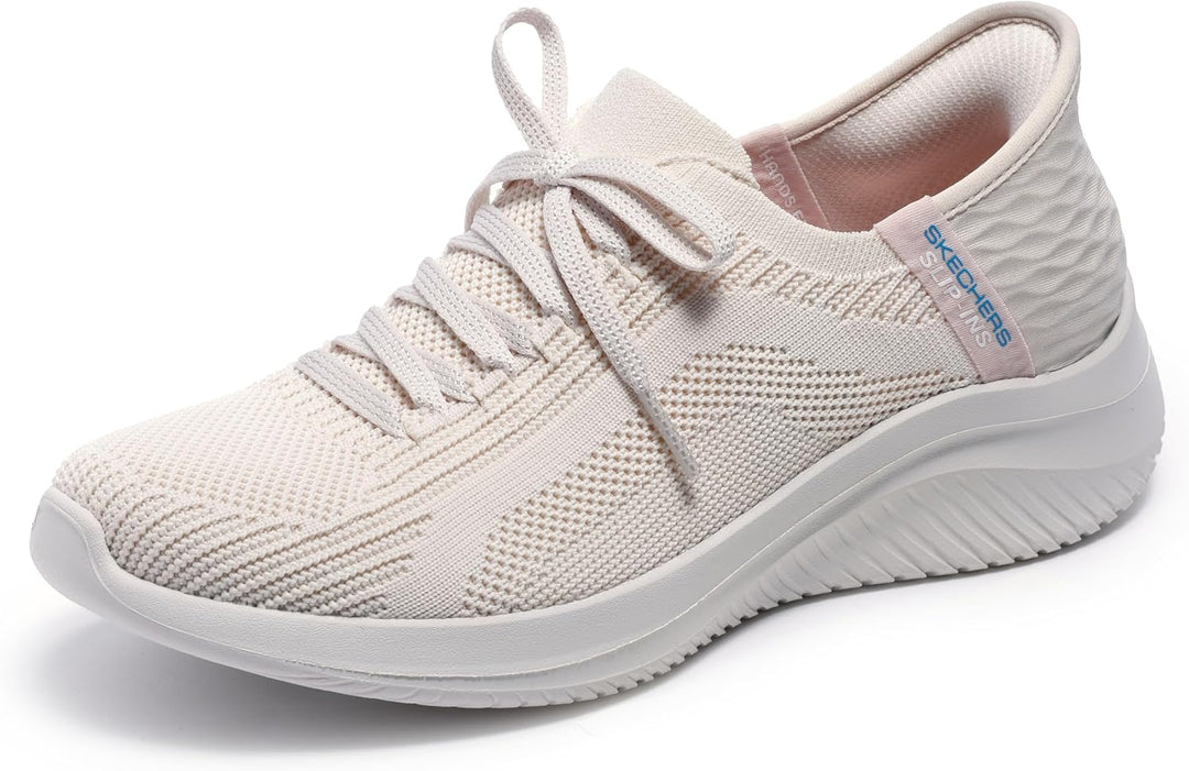 Skechers Damen 149710 MVE 35.5 EU Natural Knit Periwinkle Trim, 35.5 EU Natural Knit Periwinkle Trim