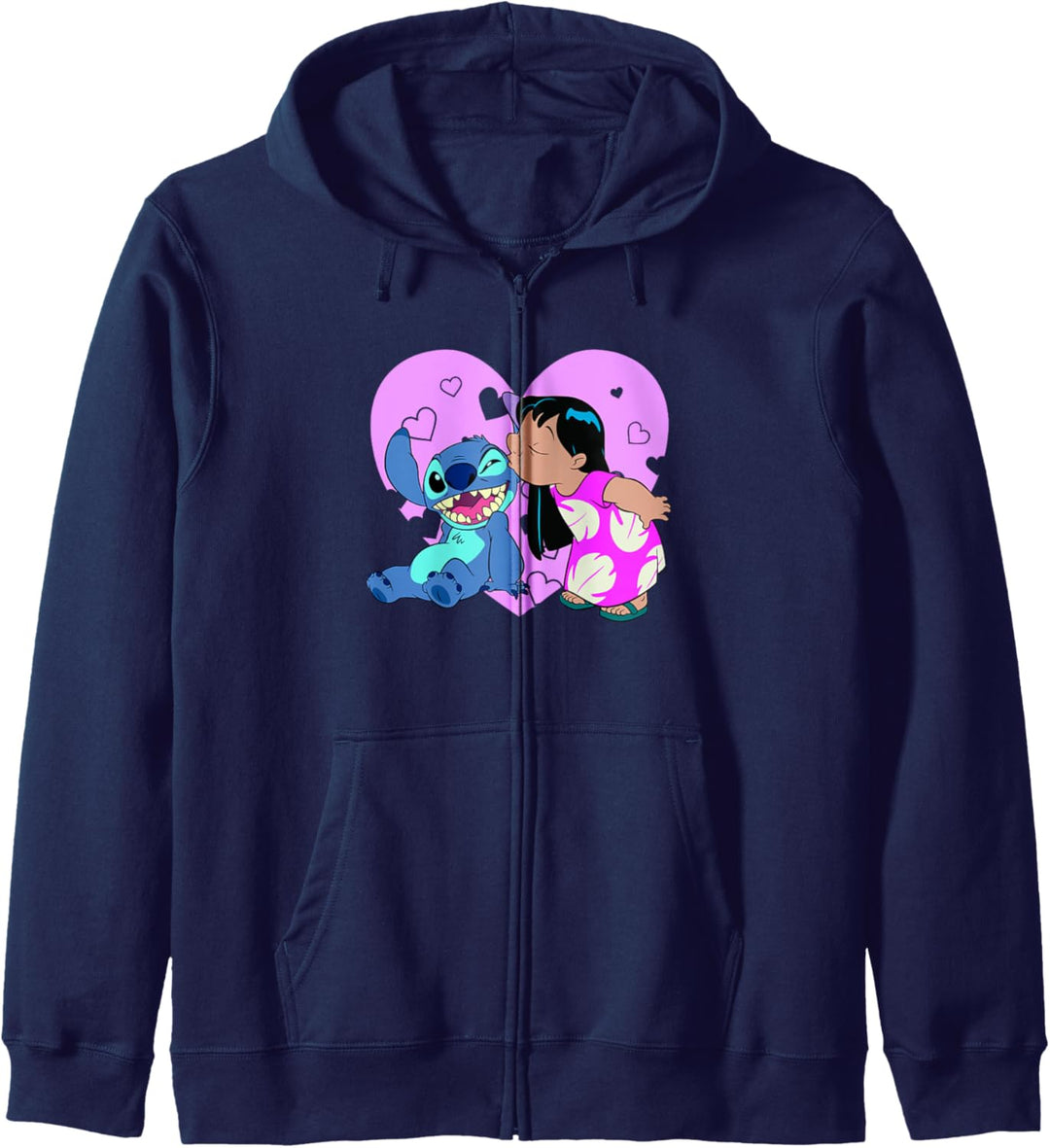 Disney Lilo & Stitch Valentinstag Lilo Heart Kiss Kapuzenjacke