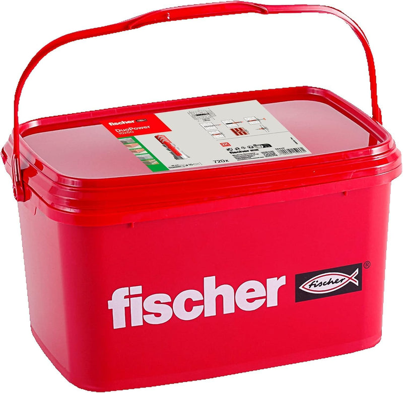 fischer DUOPOWER 10 x 50, Universaldübel, leistungsstarker 2-Komponenten-Dübel, Kunststoffdübel zur