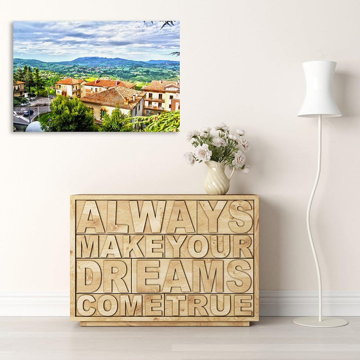 Feeby Frames, Leinwandbild, Bilder, Wand Bild, Wandbilder, Kunstdruck 80x120cm, GEBIRGE, AUSSICHT, H