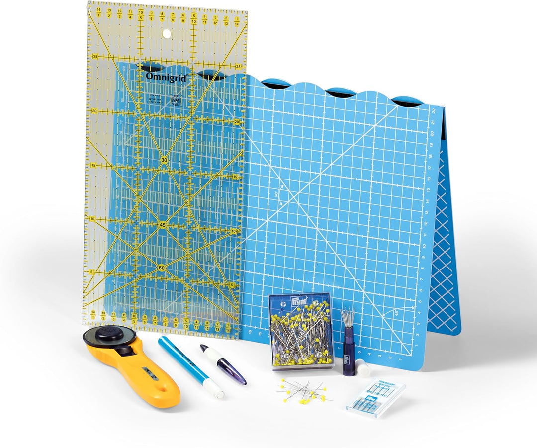 Prym Patchwork & Quilting Starter Set in cm Nähset, Mehrfarbig, DE