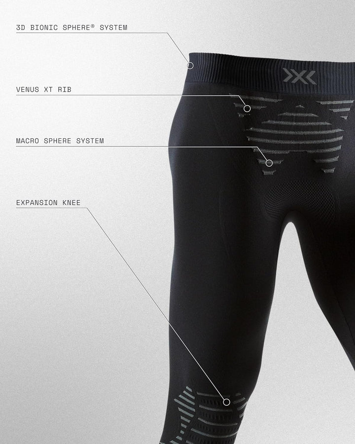 X-Bionic Herren Invent 4.0 Hose XXL Black/Charcoal, XXL Black/Charcoal