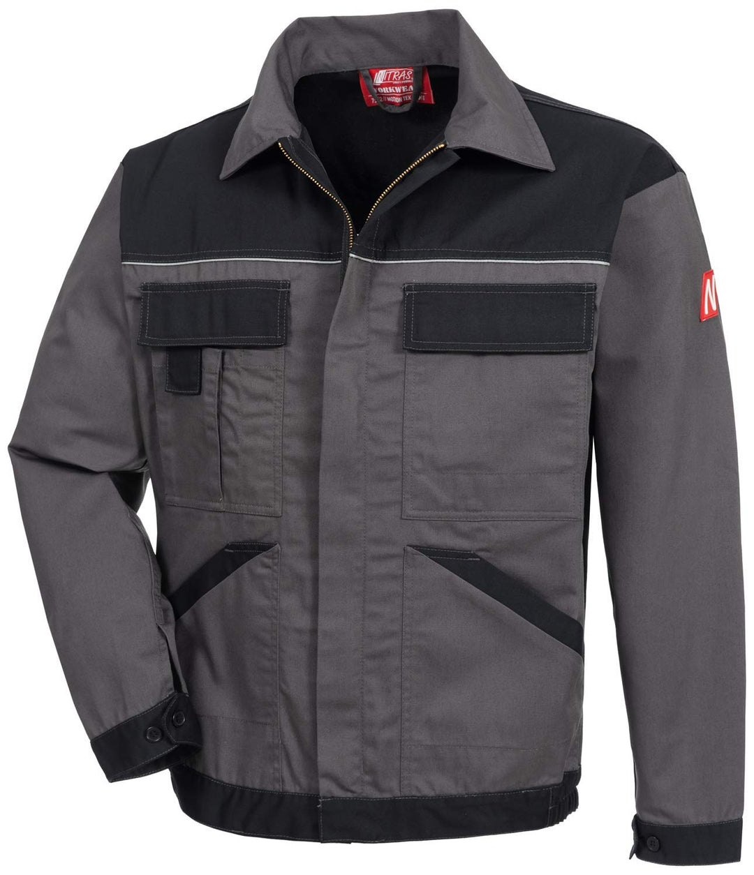 Nitras Motion Tex Light Arbeitsjacke - Cargojacke mit vielen Taschen - leicht & atmungsaktiv 24 Grau
